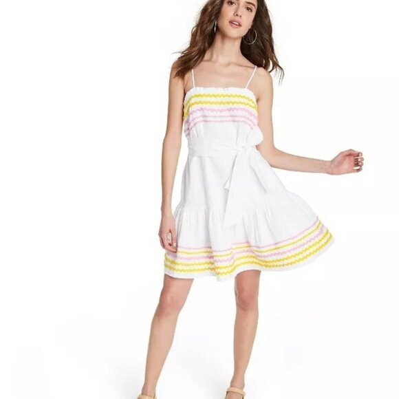 Lisa Marie Fernandez Women's Sleeveless Ric Rac Mini Dress - XL - Picture 1 of 8
